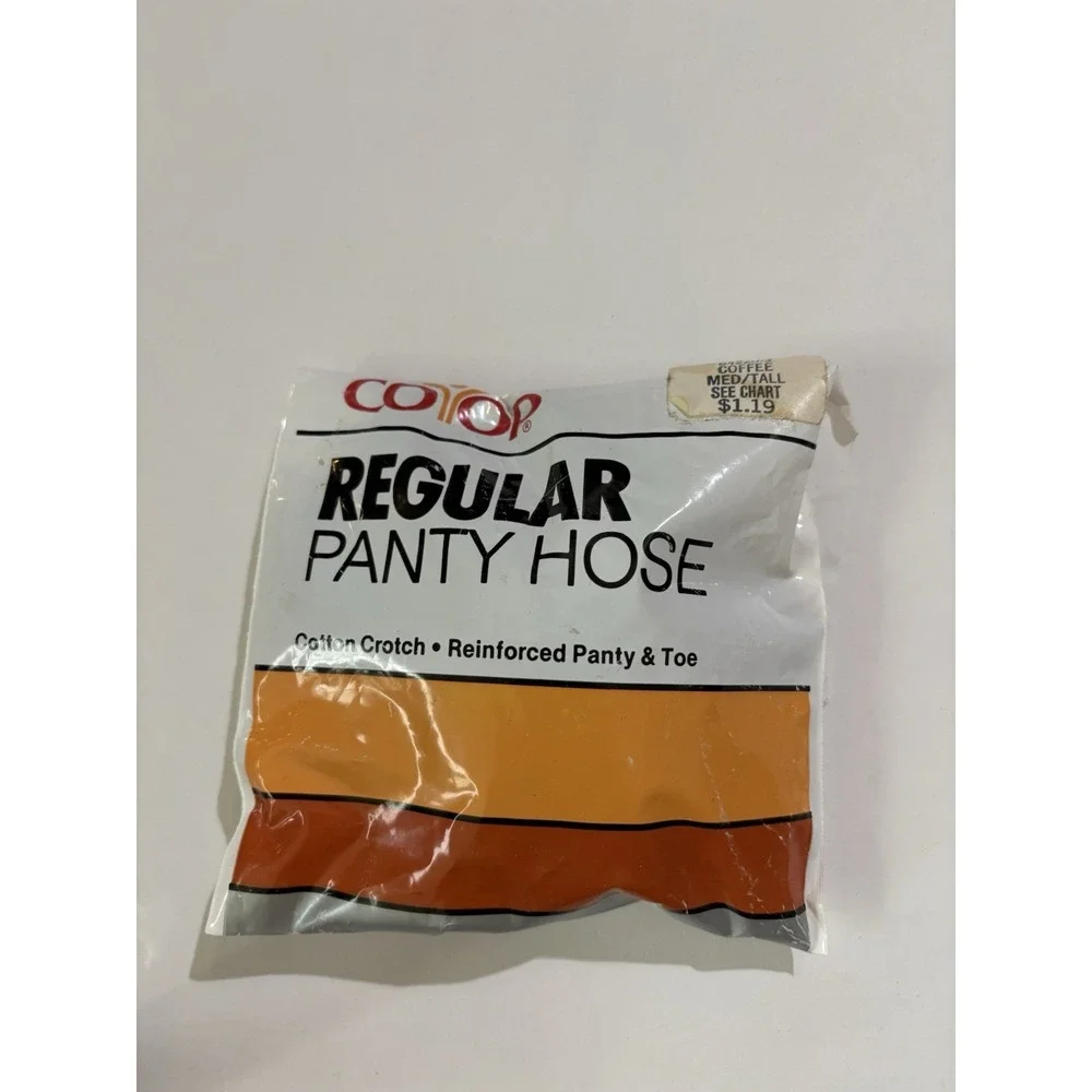 Co Op Control Top Panty Hose Lot Of 3 Cotton Crotch  (2 sheer Toe 1 Panty & Toe)